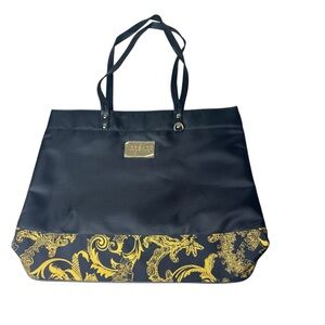 Versace Parfums NWOT Elegant Black and Gold Tote